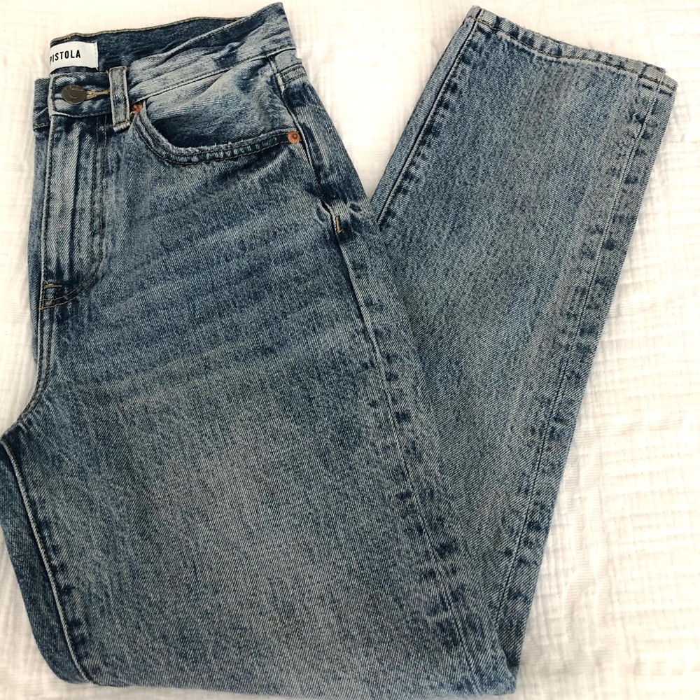 PISTOLA high rise straight jean. Great condition. Sz 25